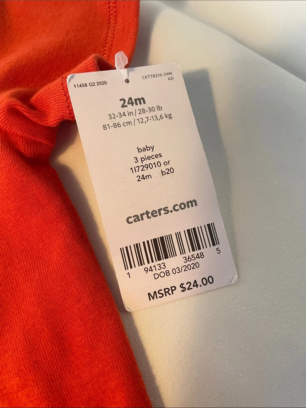 Carter's Red 